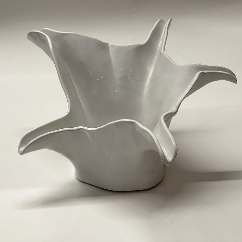 Montes Doggett Bowl No. 414 White Ceramic Bowl | Catherine's Loft